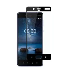 Скло захисне PowerPlant Full screen Nokia 8 Black (GL605224)