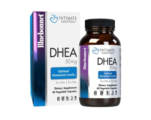 Вітамінно-мінеральний комплекс Bluebonnet Nutrition Дегідроепіандростерон, 50 мг, Intimate Essenitals, DHEA, 60 вегетарі (BLB4017)