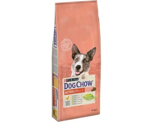 Сухой корм для собак Purina Dog Chow Active Adult со вкусом курицы 14 кг (7613034487933)