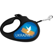 Повідок для собак WAUDOG R-leash "Прапор" M до 25 кг 5 м чорний (8125-0229-01)