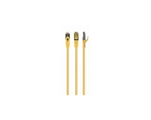 Патч-корд 10м S/FTP Cat 6A CU LSZH yellow Cablexpert (PP6A-LSZHCU-Y-10M)