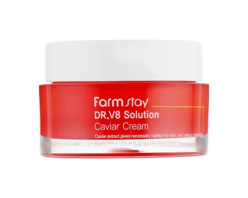 Крем для обличчя FarmStay DR.V8 Solution Caviar Cream Антивіковий з екстрактом ікри 50 мл (8809624723652)