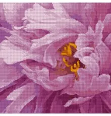 Картина по номерам Santi Рожева півонія 40*40 см алмазна мозаїка (954704)