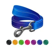 Повідок для собак WAUDOG Nylon Mono, світловідбивний M синій (521812)