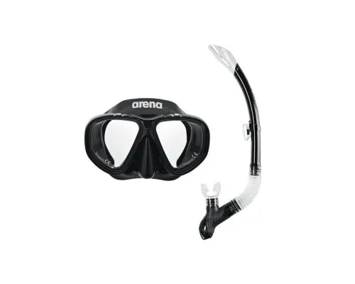 Набір для плавання Arena Premium Snorkeling Set JR 002019-505 маска і трубка чорний Діт OSFM (3468336174371)