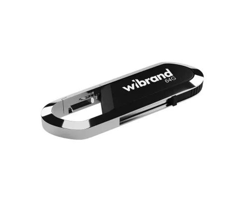 USB флеш накопичувач Wibrand 64GB Aligator Black USB 2.0 (WI2.0/AL64U7B)