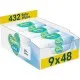 Детские влажные салфетки Pampers Harmonie Aqua 9 пачек х 48 шт (8006540811245)