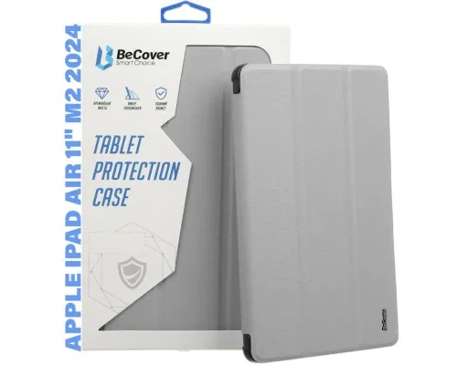 Чохол до планшета BeCover Tri Fold Soft TPU Silicone Apple iPad Air 11" M2 2024 Gray (711408)