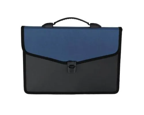 Папка - портфель Buromax 3 compartments, with a lock, blue (BM.3734-02)