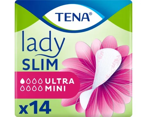 Урологические прокладки Tena Lady Slim Ultra Mini 14 шт. (7322540013658/7322541115832)