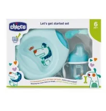 Набір дитячого посуду Chicco Meal Set 6 м+ Блакитний (16200.20)