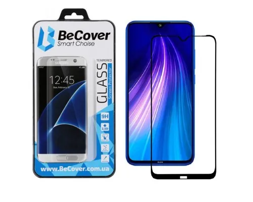 Скло захисне BeCover Xiaomi Redmi Note 8T Black (704525)