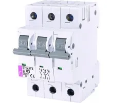 Автоматичний вимикач ETI Выключатель автоматический ETIMAT 6 3p C 63А (6 kA) (2145522)