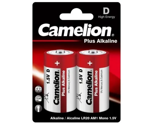 Батарейка Camelion D LR20 Plus Alkaline * 2 (LR20-BP2)