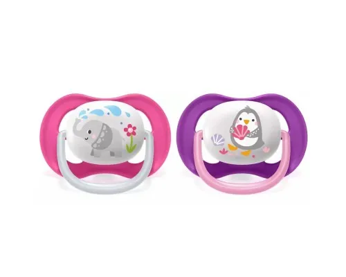 Пустышка Philips AVENT Ultra Air Animal для девочек 6-18 мес (SCF080/08)