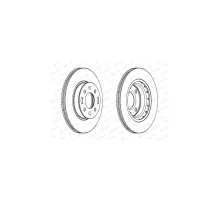 Гальмівний диск FERODO DDF1840C