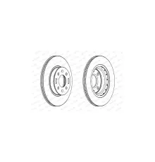 Гальмівний диск FERODO DDF1840C