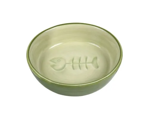 Посуд для котів Trixie Миска керамічна плоска 200 мл/13 см (4011905244921)