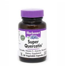 Антиоксидант Bluebonnet Nutrition Кверцетин, Super Quercetin, 30 вегетаріанських капсул (BLB-00550)