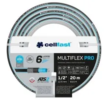 Шланг для поливу Cellfast MULTIFLEX PRO 1/2" 20м, 6 шарів, до 35 Бар, -20…+65°C (13-800)