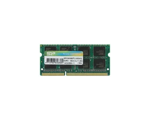 Модуль памяті для ноутбука SoDIMM DDR3 8GB 1600 MHz Silicon Power (SP008GBSTU160N02)