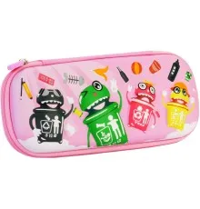 Пенал Cool For School з тисненням 1 відділення Рожевий (B-8614-pink)