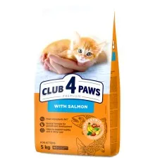 Сухий корм для кішок Club 4 Paws Premium для кошенят з лососем 5 кг (4820215369480)