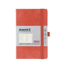 Еженедельник Axent 2024 Partner Soft Nuba 125 х 195, терракотовый (8517-24-57-A)