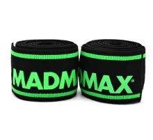 Бинт для спорта MadMax MFA-299 для колін Non slide slip knee wraps 2.0m Black/Green (MFA-299-U)