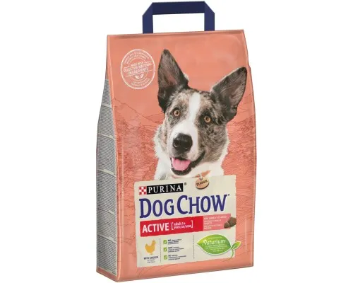 Сухой корм для собак Purina Dog Chow Active Adult со вкусом курицы 2.5 кг (7613034487858)