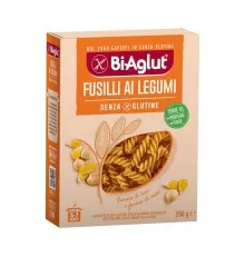 Макароны BiAglut Fusilli Legumi безглютеновые из нута 250 г (1136508)