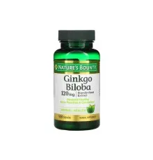 Трави Nature's Bounty Гінкго Білоба, 120 мг, Ginkgo Biloba, 100 капсул (NRT04544)