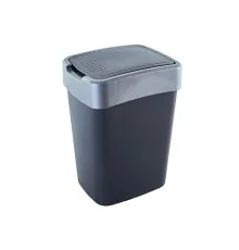 Контейнер для мусора Алеана Евро Гранит / серый 45 л (алн 123068/граніт/сіре)