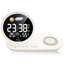 Настільний годинник Technoline Wireless Mobile Charging White (DAS302479)
