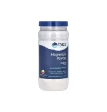 Мінерали Trace Minerals Магній, смак малина-лимон, 350 мг, Stress-X, Magnesium Powder, 240 гр (TMR-00352)