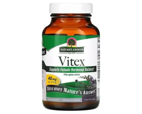 Травы Nature's Answer Витекс, 40 мг, Vitex, Agnus-Castus Chaste Tree Berry, 90 вегетарианских ка (NTA-16354)