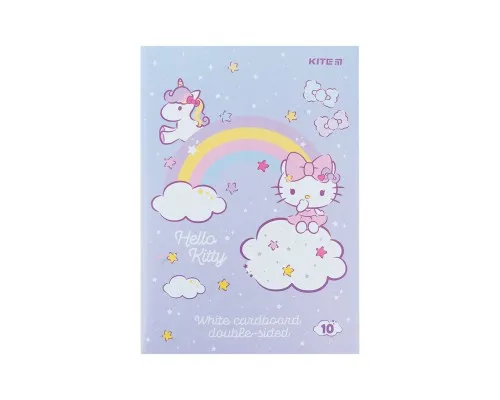 Белый картон Kite A4 Hello Kitty 10 листов (HK24-254)