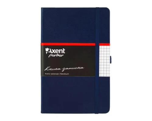 Книга записна Axent Partner, 125*195, 96sheets, square, blue (8201-02-А)