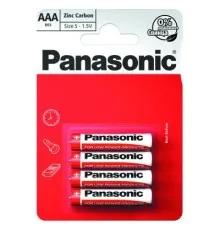 Батарейка Panasonic AAA R03 RED ZINK * 4 (R03REL/4BP)
