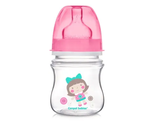 Бутылочка для кормления Canpol babies антиколиковая EasyStart Newborn baby с широк.отверст. 120 мл (35/220_pin)