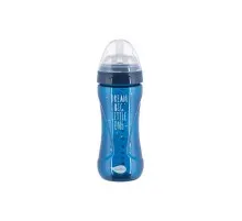 Пляшечка для годування Nuvita Mimic Cool 330мл темно-синя (NV6052NIGHTBLUE)