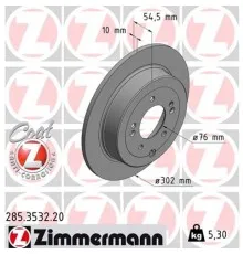 Тормозной диск ZIMMERMANN 285.3532.20