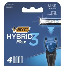 Змінні касети Bic Flex 3 Hybrid 4 шт. (3086123480926)