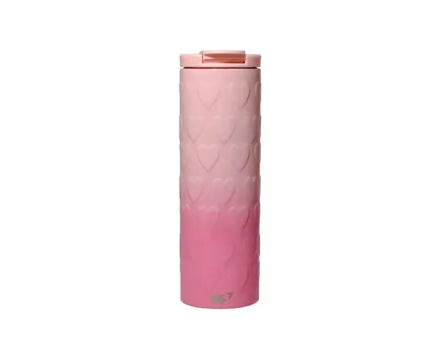Поильник-непроливайка Yes термочашка Pink Heart 420мл (707336)