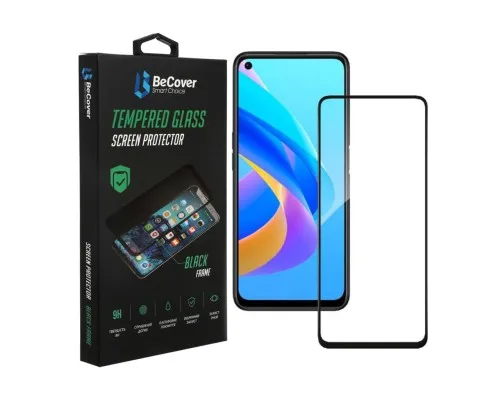 Скло захисне BeCover Oppo A76 Black (707604)