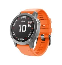 Ремінець до смарт-годинника Armorstandart Silicone 22mm для Garmin Fenix 5/6 Orange (ARM60806)