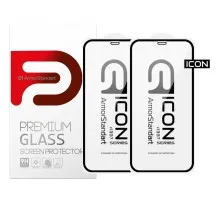 Скло захисне Armorstandart Icon 3D iPhone 12 mini Black 2pcs (ARM59889)