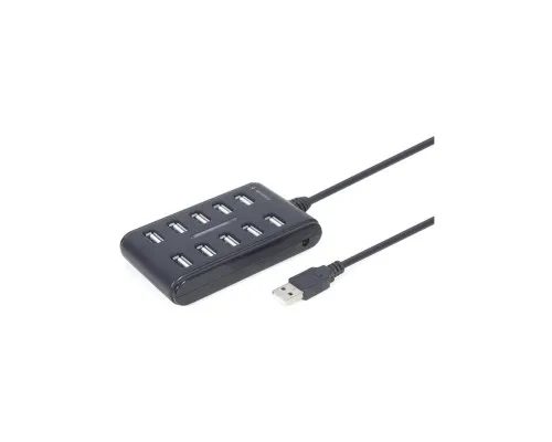 Концентратор Gembird USB 2.0 10 ports black (UHB-U2P10P-01)