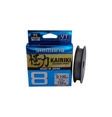 Шнур Shimano Kairiki 8 PE Steel Gray 150m 0.06mm 5.3kg (59WPLA58R10)