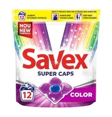 Капсулы для стирки Savex Super Caps Color 12 шт. (3800024046988)